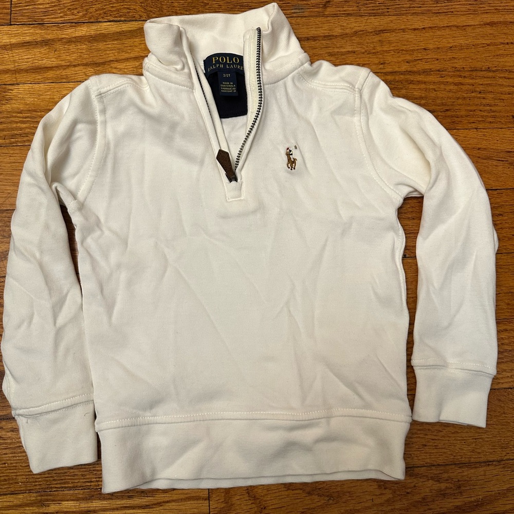Polo Ralph Lauren Cream pullover size 2/2T